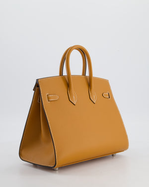 Hermès Birkin 25 Sellier Bag in Toffee Epsom Leather with Palladium Hardware