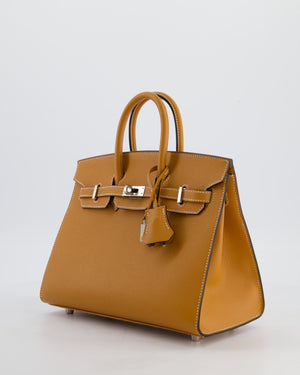 Hermès Birkin 25 Sellier Bag in Toffee Epsom Leather with Palladium Hardware