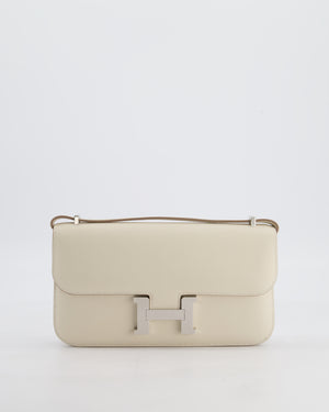 *NEW RELEASE* Hermès Constance 1-Elan Miroir Bag in Craie Epsom Leather with Palladium Hardware