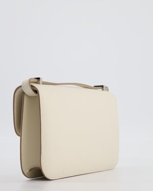 *NEW RELEASE* Hermès Constance 1-Elan Miroir Bag in Craie Epsom Leather with Palladium Hardware