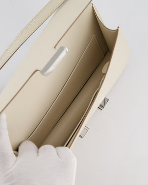 *NEW RELEASE* Hermès Constance 1-Elan Miroir Bag in Craie Epsom Leather with Palladium Hardware