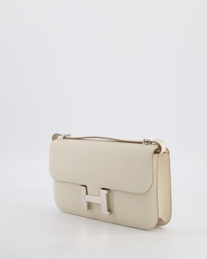 *NEW RELEASE* Hermès Constance 1-Elan Miroir Bag in Craie Epsom Leather with Palladium Hardware