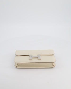 *NEW RELEASE* Hermès Constance 1-Elan Miroir Bag in Craie Epsom Leather with Palladium Hardware