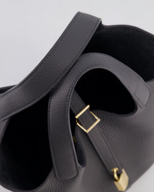 Hermès Picotin Lock 18 Bag in Ardoise Clemence Leather with Permabrass Hardware