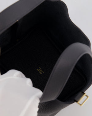 Hermès Picotin Lock 18 Bag in Ardoise Clemence Leather with Permabrass Hardware