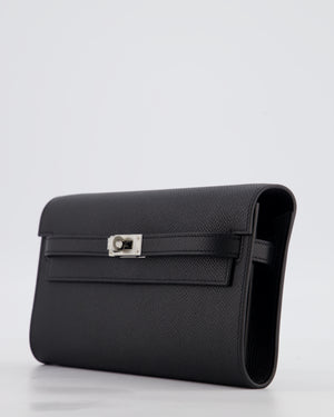 Hermès Kelly To Go Bag in Noir Epsom Leather with Palladium Hardware