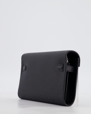 Hermès Kelly To Go Bag in Noir Epsom Leather with Palladium Hardware