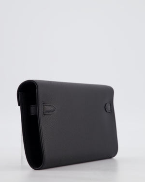 Hermès Kelly To Go Bag in Noir Epsom Leather with Palladium Hardware