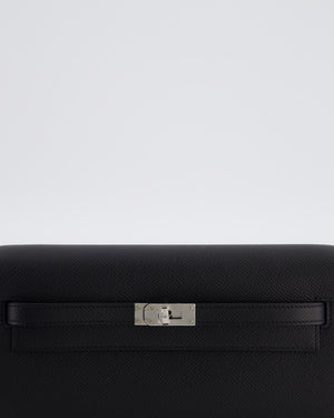 Hermès Kelly To Go Bag in Noir Epsom Leather with Palladium Hardware