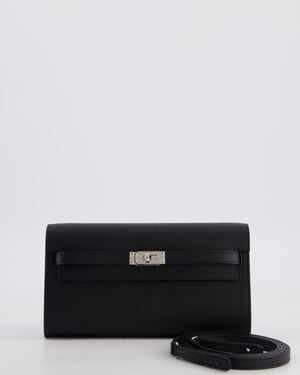 Hermès Kelly To Go Bag in Noir Epsom Leather with Palladium Hardware