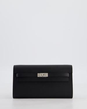 Hermès Kelly To Go Bag in Noir Epsom Leather with Palladium Hardware