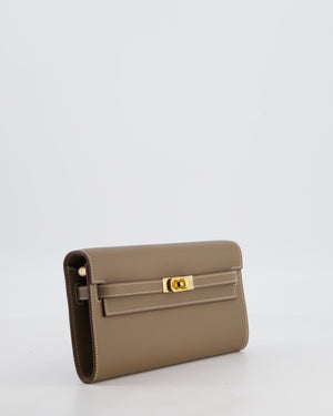 Hermès Kelly To Go Bag in Etoupe Evercolour Leather with Gold Hardware