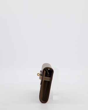 Hermès Kelly To Go Bag in Etoupe Evercolour Leather with Gold Hardware