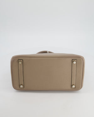 Hermès Birkin 30 Retourne Bag in Gris Touturelle Clemence Leather with Palladium Hardware