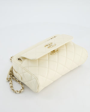 Chanel Camera Bag with Removable Wallet in Ivory Caviar Leather with Champagne Gold Hardware