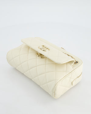 Chanel Camera Bag with Removable Wallet in Ivory Caviar Leather with Champagne Gold Hardware