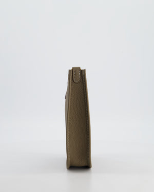 Hermès Mini Evelyne Bag in Etoupe Clemence Leather with Gold Hardware