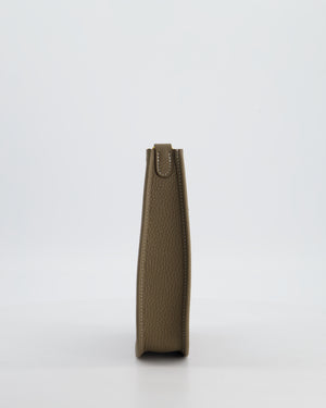 Hermès Mini Evelyne Bag in Etoupe Clemence Leather with Gold Hardware