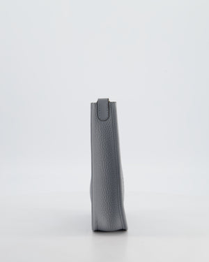 Hermès Mini Evelyne Bag in Gris Pantin Clemence Leather with Palladium Hardware