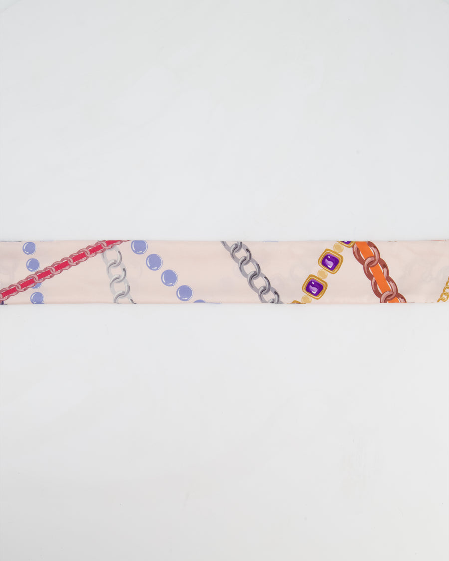 Chanel Pastel Pink CC Chain Logo Twilly