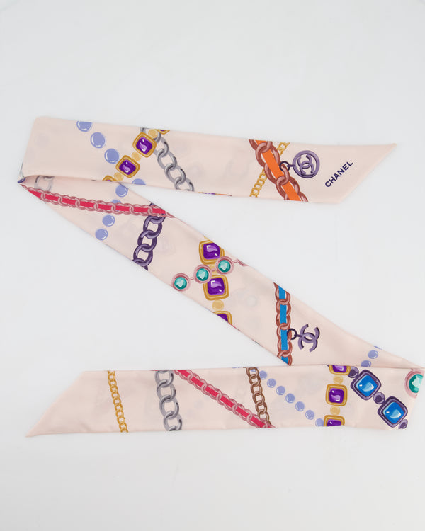 Chanel Pastel Pink CC Chain Logo Twilly