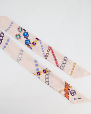 Chanel Pastel Pink CC Chain Logo Twilly