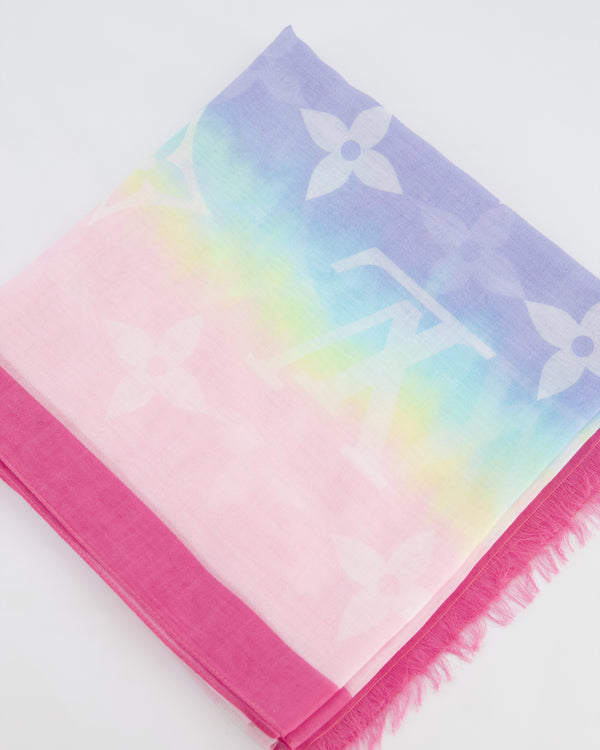 Louis Vuitton Pastel Multicolour Monogram Escale Shawl