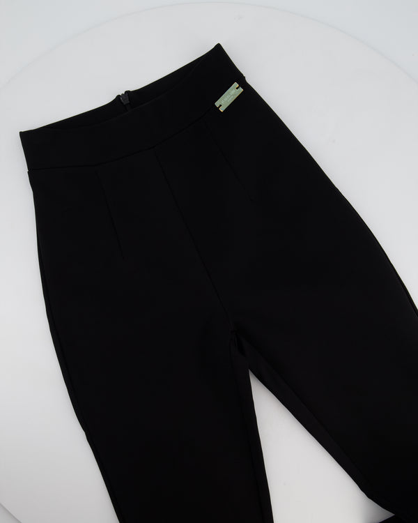 Balmain Black Knit Stirrup Leggings Size XS (UK 4-6)
