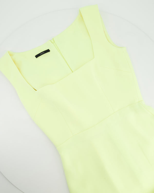 Alex Perry Pastel Yellow Sleeveless Mini Dress Size FR 38 (UK 10)