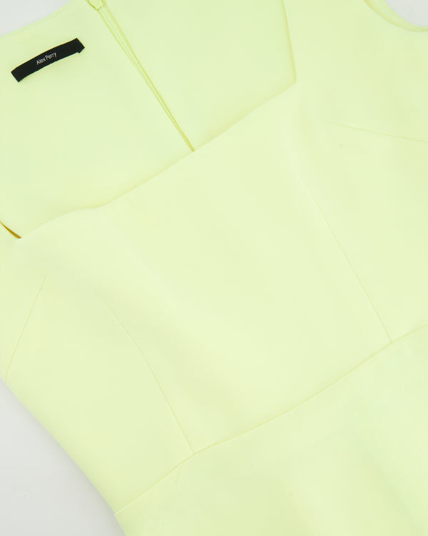 Alex Perry Pastel Yellow Sleeveless Mini Dress Size FR 38 (UK 10)