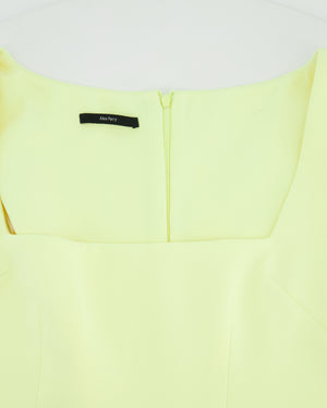Alex Perry Pastel Yellow Sleeveless Mini Dress Size FR 38 (UK 10)