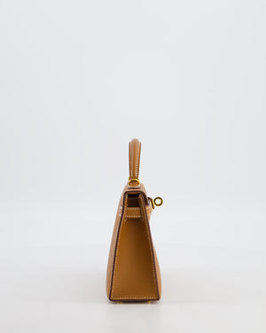 Hermès Mini Kelly II 20 Bag in Gold Epsom Leather with Gold Hardware