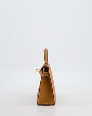 Hermès Mini Kelly II 20 Bag in Gold Epsom Leather with Gold Hardware