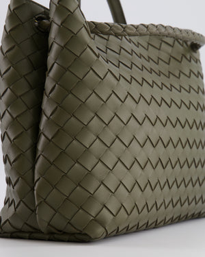 Bottega Veneta Medium Andiamo Bag in Khaki Intrecciato Leather with Gold Hardware RRP £4,250