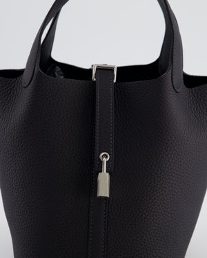 Hermès Picotin Lock 18 Bag in Caban Clemence Leather with Palladium Hardware