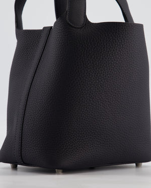 Hermès Picotin Lock 18 Bag in Caban Clemence Leather with Palladium Hardware