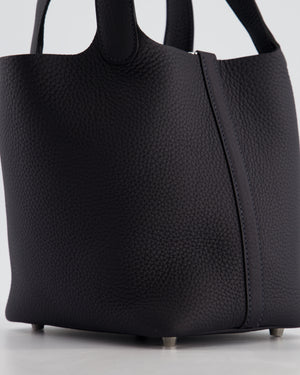 Hermès Picotin Lock 18 Bag in Caban Clemence Leather with Palladium Hardware