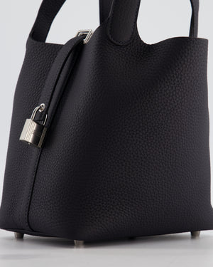Hermès Picotin Lock 18 Bag in Caban Clemence Leather with Palladium Hardware