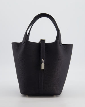 Hermès Picotin Lock 18 Bag in Caban Clemence Leather with Palladium Hardware