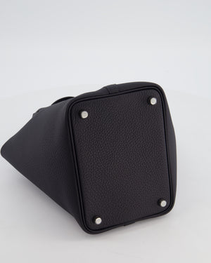 Hermès Picotin Lock 18 Bag in Caban Clemence Leather with Palladium Hardware