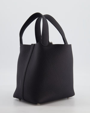 Hermès Picotin Lock 18 Bag in Caban Clemence Leather with Palladium Hardware