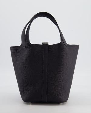 Hermès Picotin Lock 18 Bag in Caban Clemence Leather with Palladium Hardware