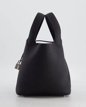 Hermès Picotin Lock 18 Bag in Caban Clemence Leather with Palladium Hardware