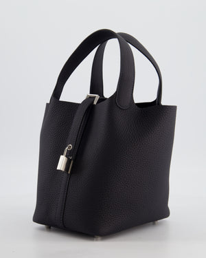 Hermès Picotin Lock 18 Bag in Caban Clemence Leather with Palladium Hardware