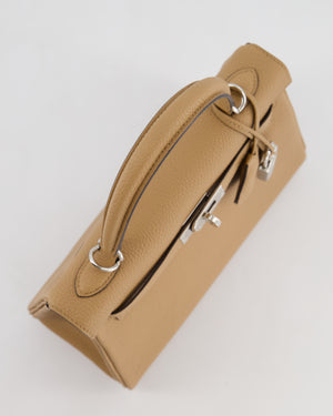 Hermès Kelly 25 Retourne Bag in Chai Togo Leather with Palladium Hardware