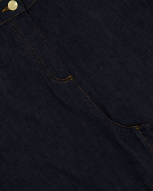 Valentino Dark Blue Denim Culottes with V Logo Detail Size 28 (UK 10)