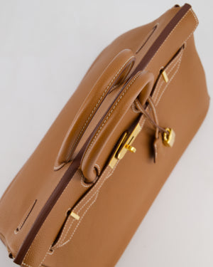 Hermès Birkin 35 Retourne Bag in Gold Togo Leather with Gold Hardware