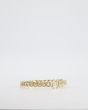 *HOT* Chanel Gold Chain Chocker Necklace with CC Logo Details