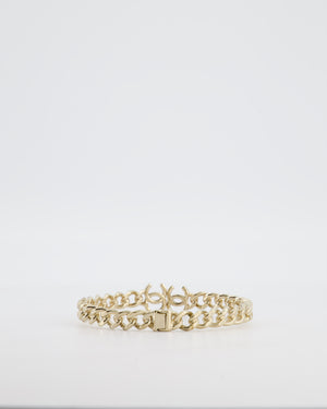 *HOT* Chanel Gold Chain Chocker Necklace with CC Logo Details