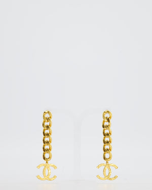 Chanel Earrings 20P Chain Large CC Gold Hardware